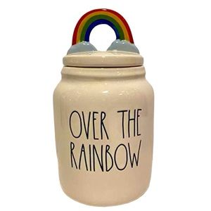 Rae Dunn OVER THE RAINBOW Canister